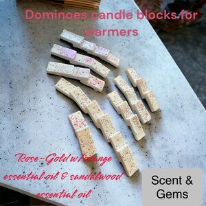 Dominoes candle blocks, 'for warmers'